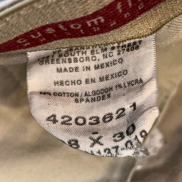 Lee Pants Khaki Custom Fit Chino Straight Leg Professional Work Wear Pants 38x30 - Picture 11 of 11